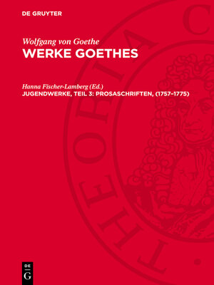 cover image of Jugendwerke, Teil 3